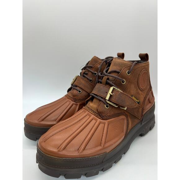 Polo Ralph Lauren Oslo Brown Low Boots HydroGuard Men's 11 NEW. - Picture 9 of 12